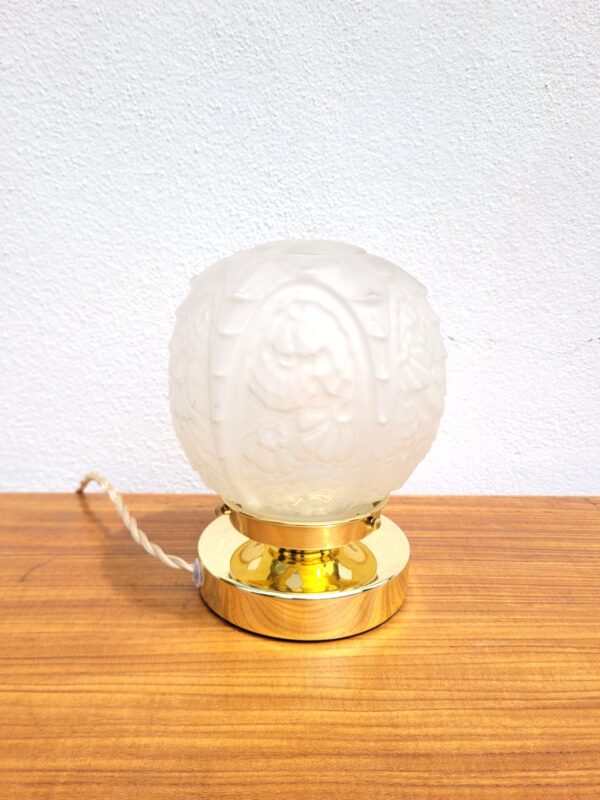 Lampe vintage globe Art Nouveau 001