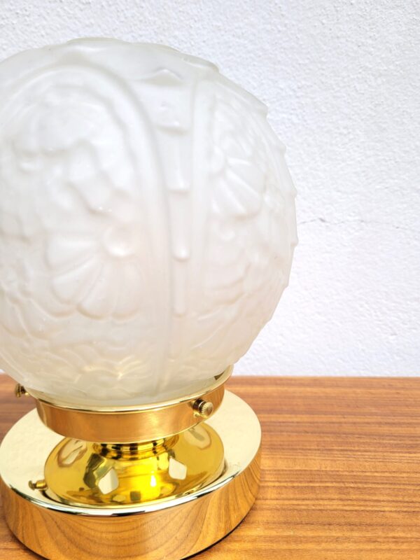 Lampe vintage globe Art Nouveau 002