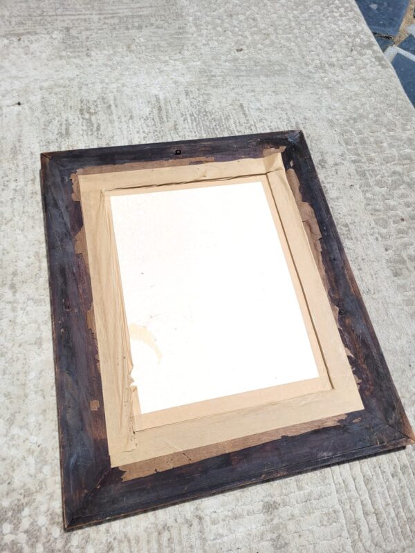 Miroir rectangulaire en bois et nœud de ruban 50x60cm 04