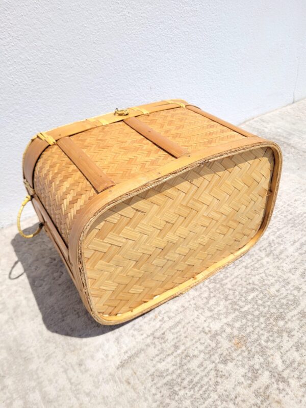 Petit coffre ou mallette ou panier en bambou 05