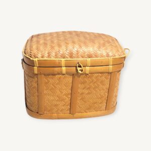 Petit coffre ou mallette ou panier en bambou 06