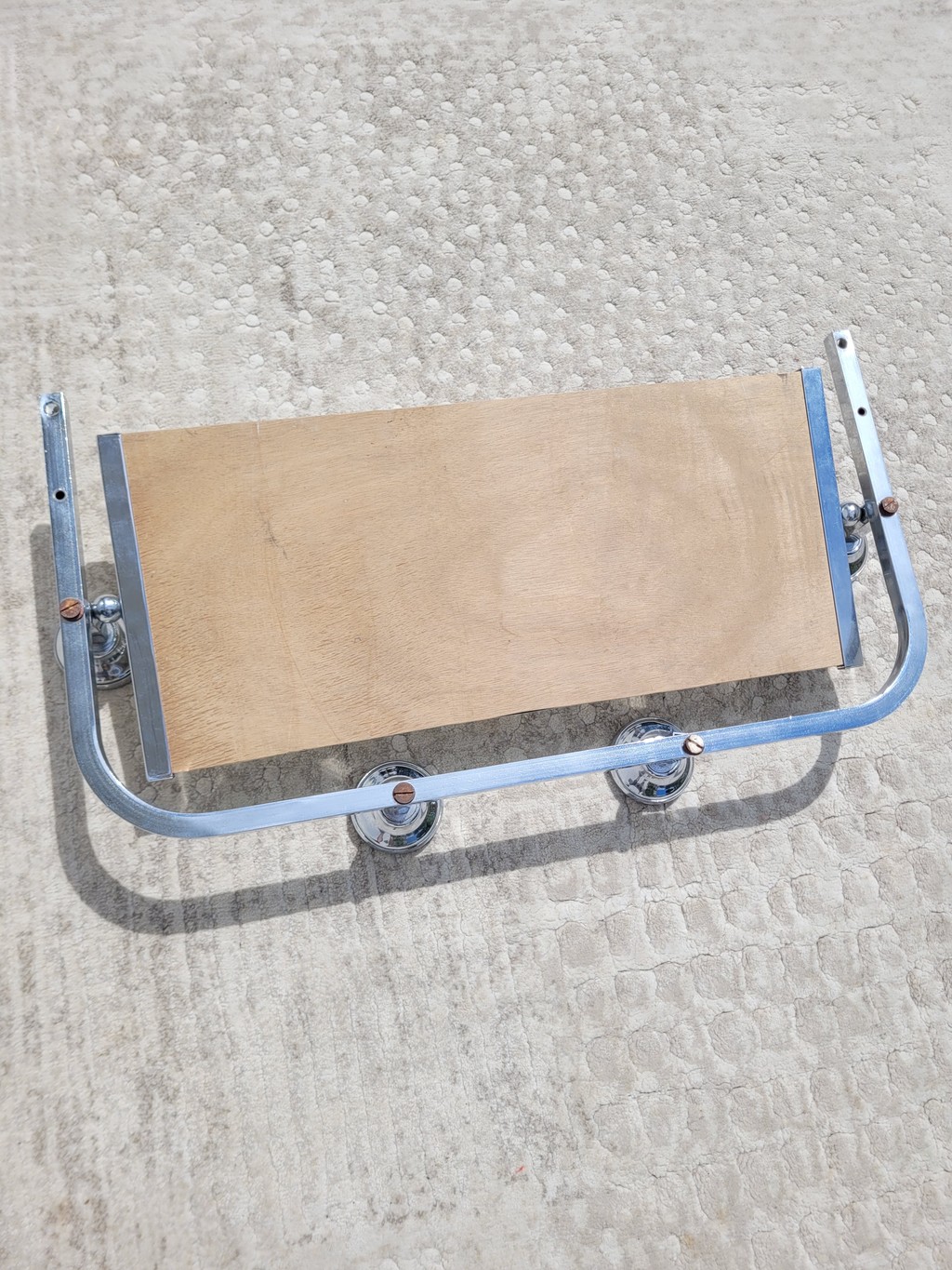 Porte manteaux mural vintage et miroir pivotant 04