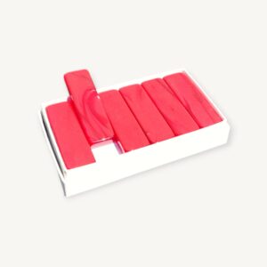 Set porte couteaux nacré rouge 04