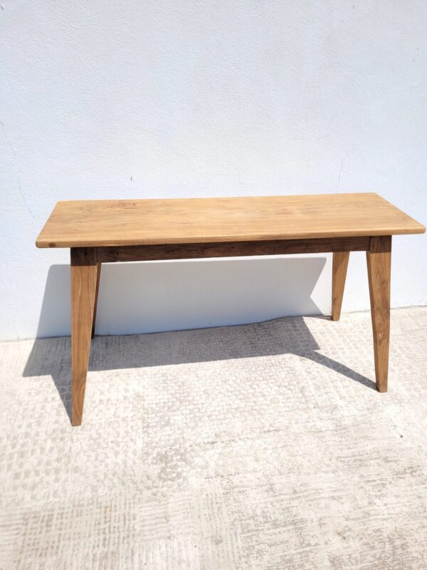 Table ou console ancienne en bois brut 01