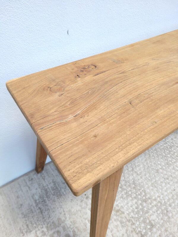 Table ou console ancienne en bois brut 05