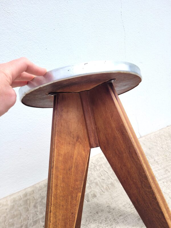 Tabouret bas vintage vers 1950 005