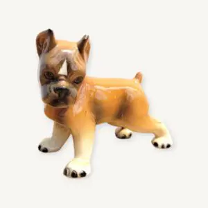 Céramique vintage de chien boxer 06