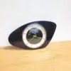 Horloge en formica noir 1960 01