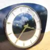 Horloge en formica noir 1960 03