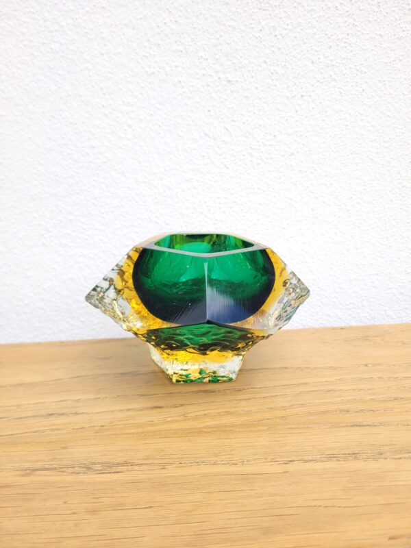 Vase ou vide poches en verre de Murano 1970 01