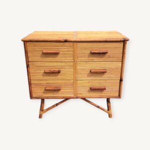 Commode en rotin vers 1960 06