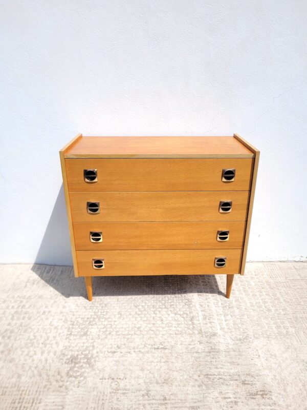 Commode vintage vers 1970 4 tiroirs 01