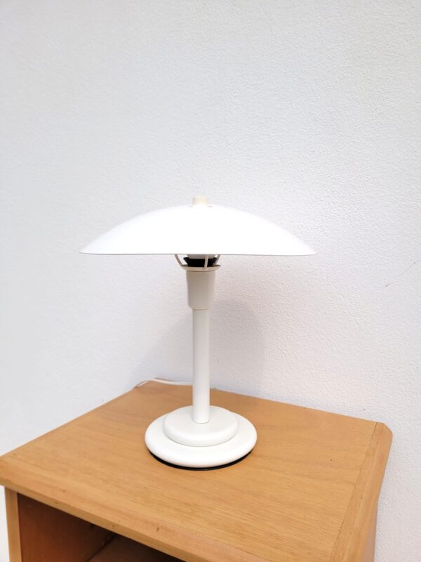 Lampe Aluminor vintage blanche 1980 05