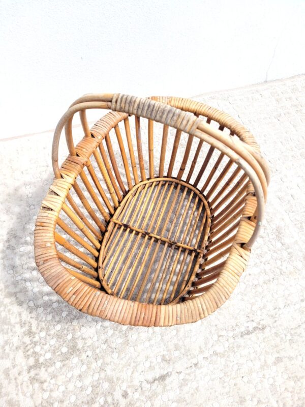 Panier en rotin vintage 03