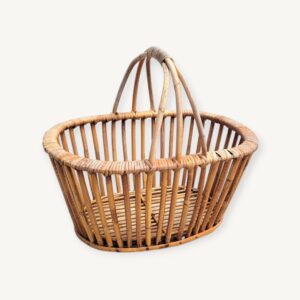 Panier en rotin vintage 06