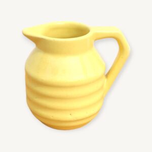 Petit pot à lait jaune Onnaing vers 1930 06