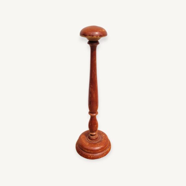 Porte chapeau ancien en bois tourné 05