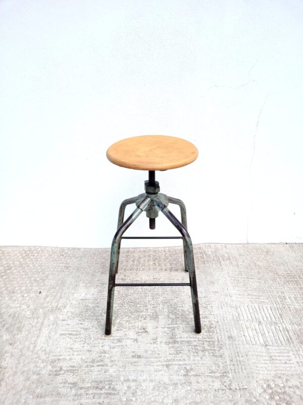 Tabouret d'atelier réglable vers 1950 01