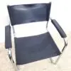 Fauteuil vintage chrome et cuir 04