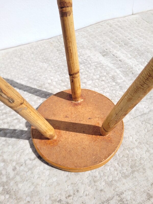 Tabouret vintage en rotin 04