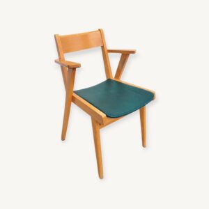 Fauteuil bridge vintage vers 1960 06