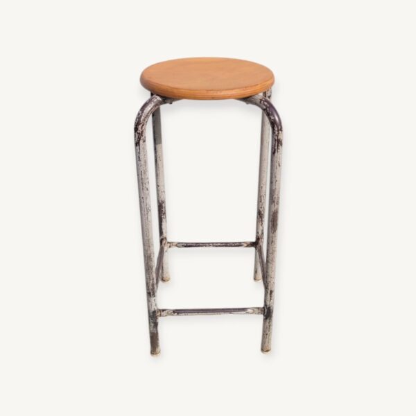 Tabouret haut d'atelier en acier 06