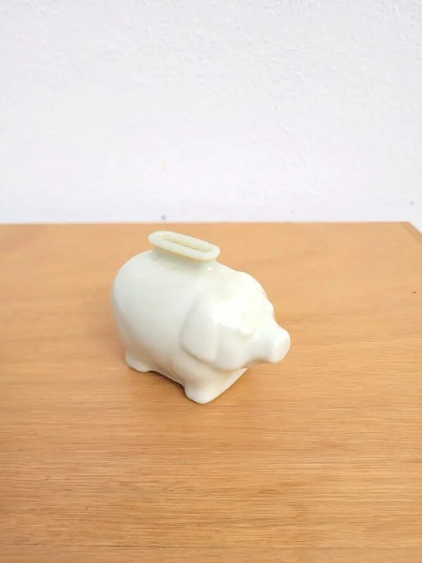 Tirelire cochon à casser ancienne 01
