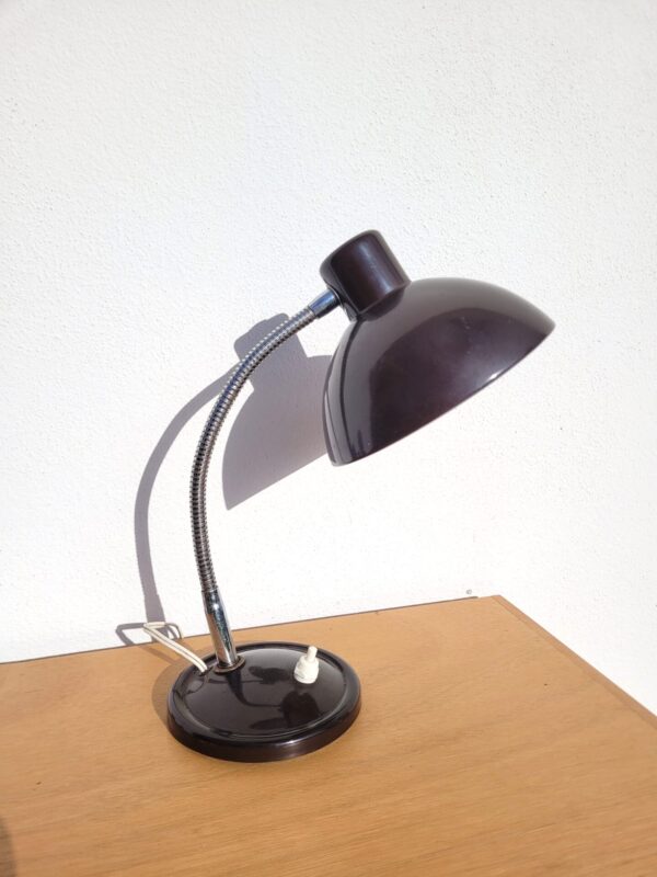 Lampe flexible vintage marron 70s 01