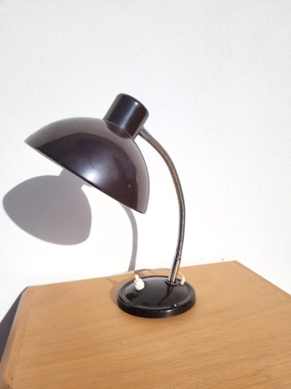 Lampe flexible vintage marron 70s 02