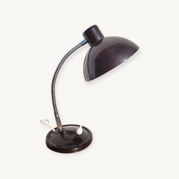 Lampe flexible vintage marron 70s 06