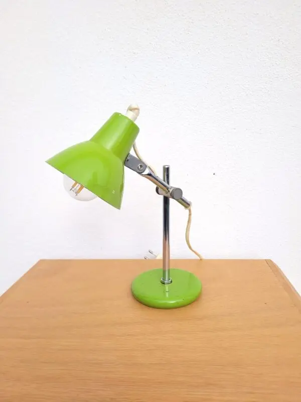 Lampe verte vintage orientable 70s 02