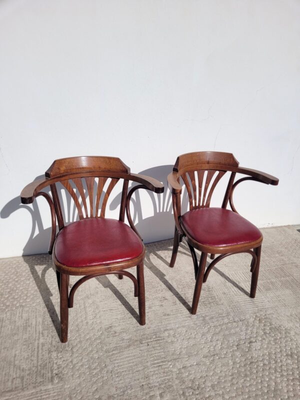 Paire de fauteuils bistrot 01