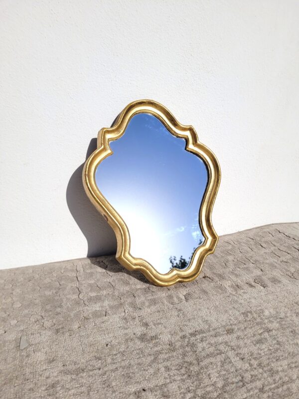 Petit miroir doré baroque 26x34cm 01