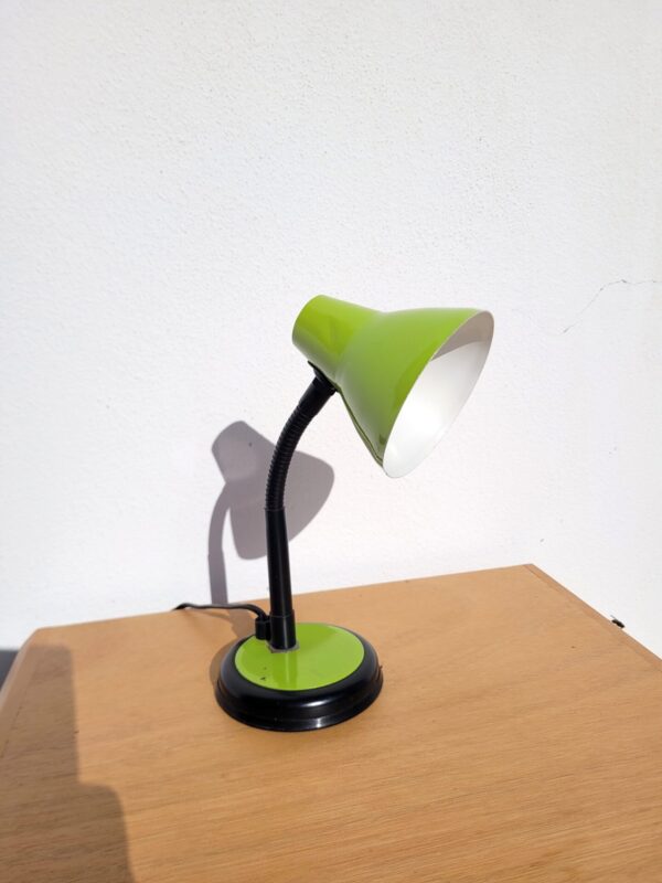 Petite lampe flexible verte pomme 80s 01