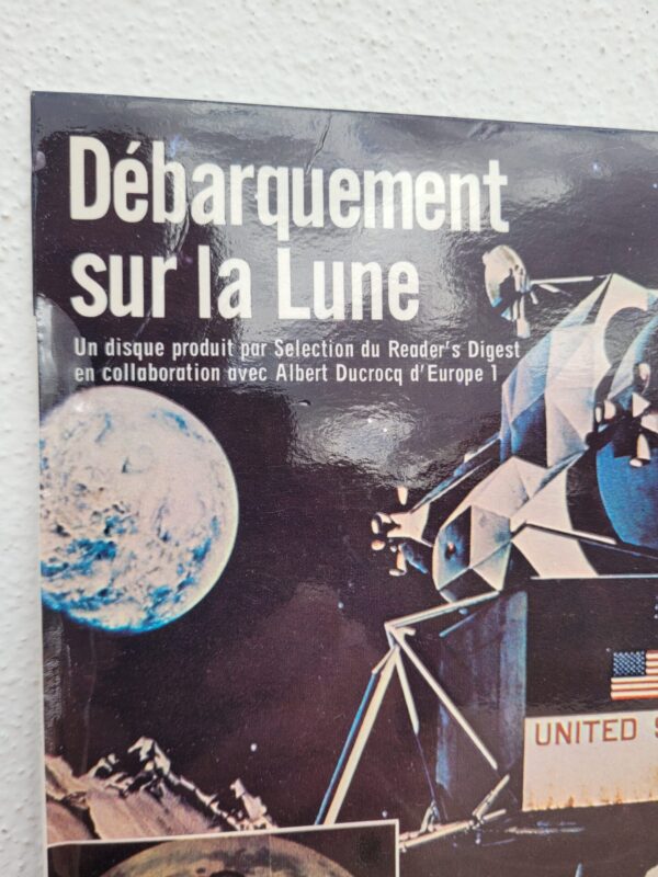 Disque vinyle 45t Débarquement sur la lune 02