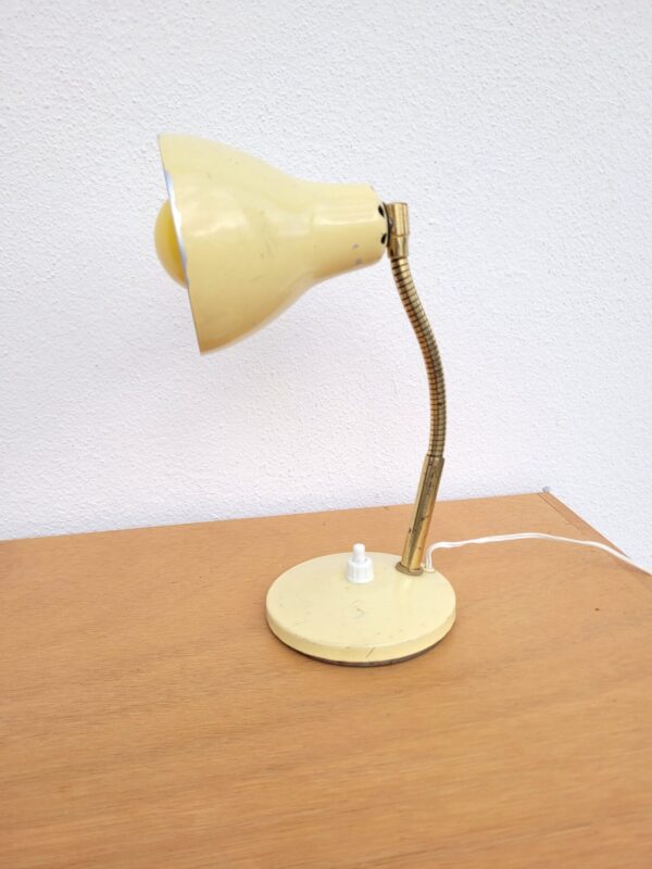 Petite lampe flexible années 60 jaune 02