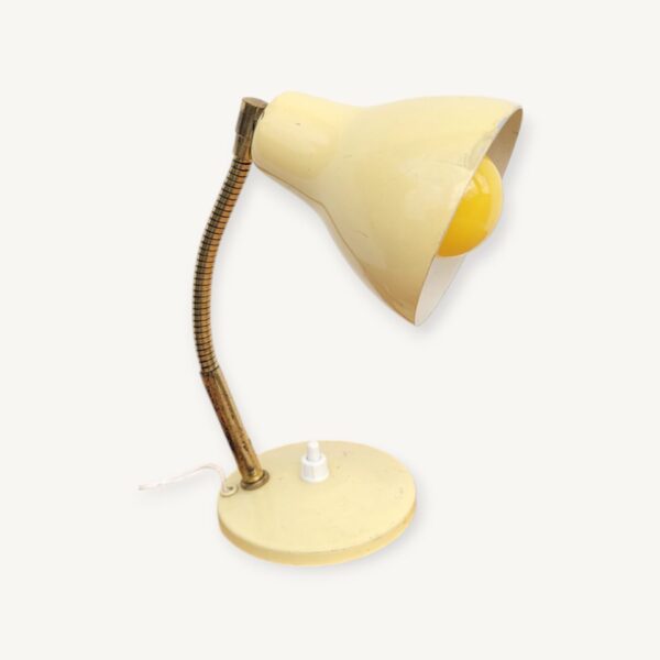 Petite lampe flexible années 60 jaune 06