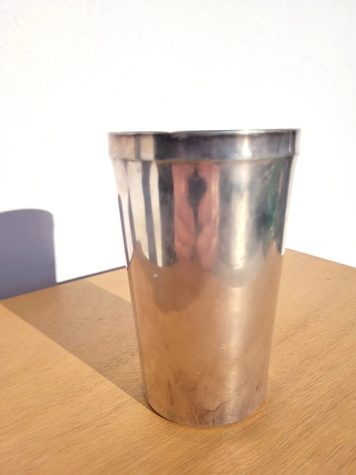 Verre gobelet Christofle en métal argenté 02