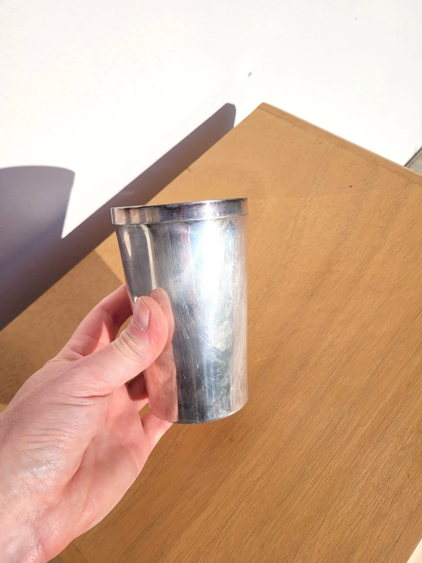 Verre gobelet Christofle en métal argenté 04