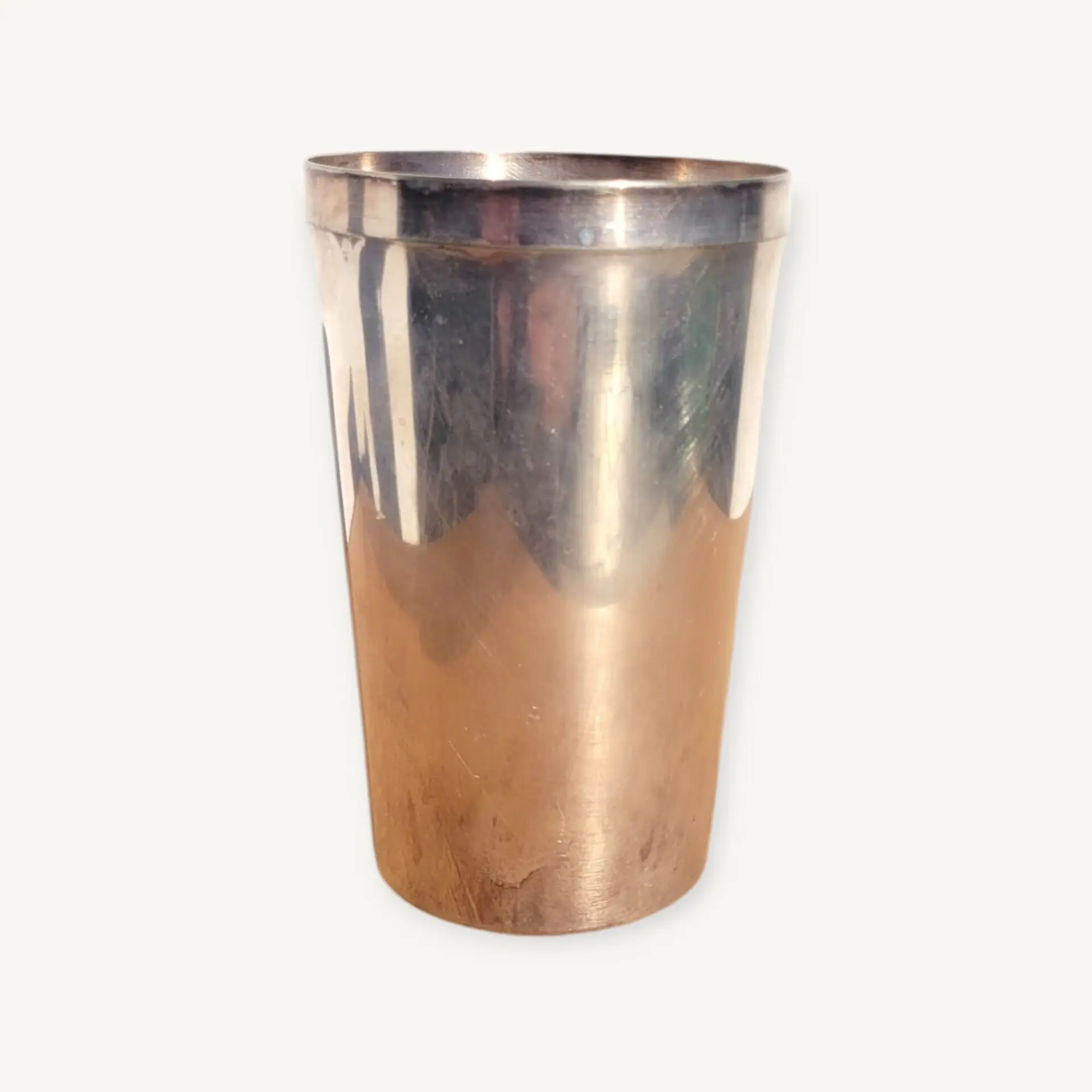 Verre gobelet Christofle en métal argenté 06