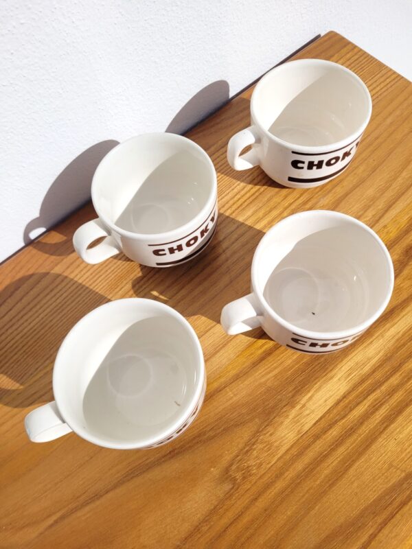 Set de 4 tasses Choky chocolat 02