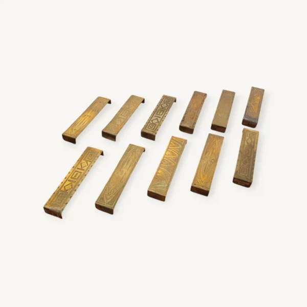 Set de porte couteaux doré style Art Déco 06