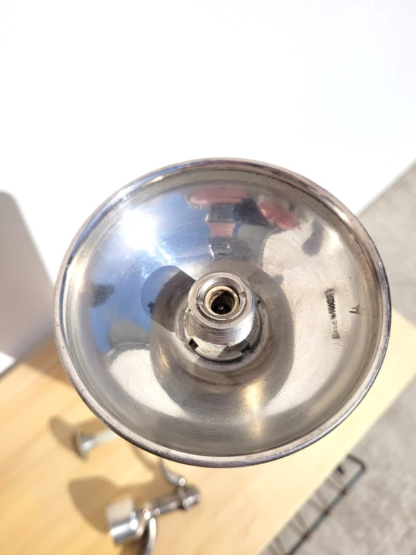 Ancienne bouteille siphon eau de Seltz inox 05
