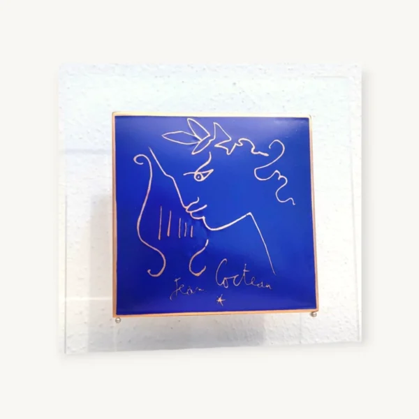 Carreau J Cocteau sur cuivre et plexiglas 06