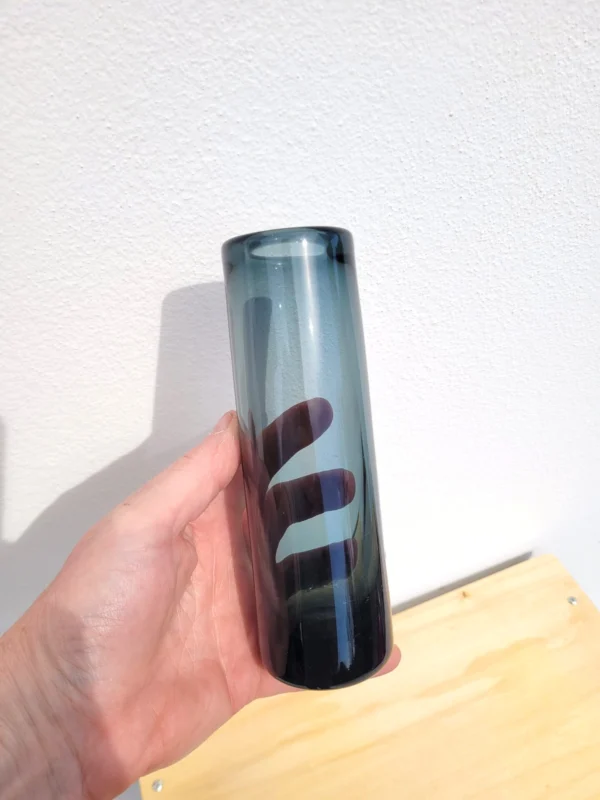 Vase verre fumé Danois Holmegaard vers 1960 04