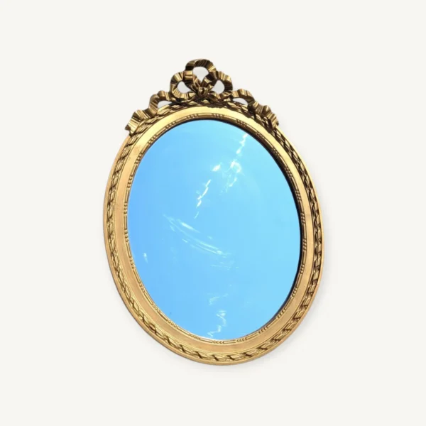 Grand miroir ovale style Louis XVI 47x65cm 06