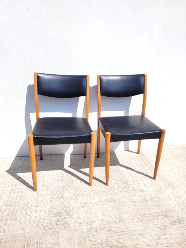 Paire de chaises vintages style scandinave 02