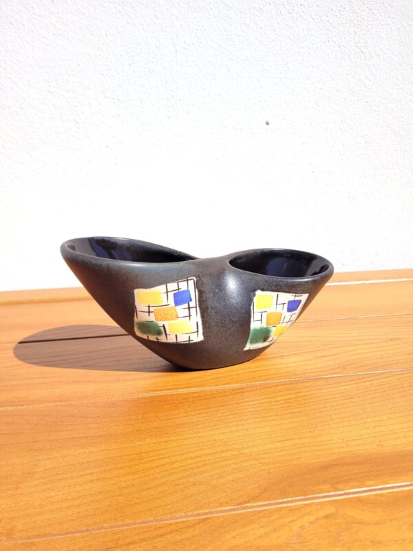 Vase 'infini' années 50 en céramique 01