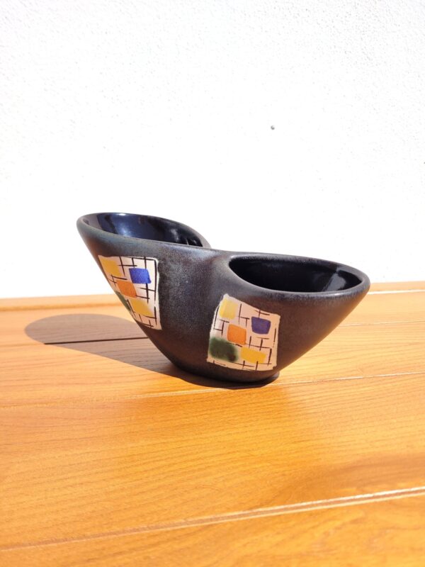 Vase 'infini' années 50 en céramique 02