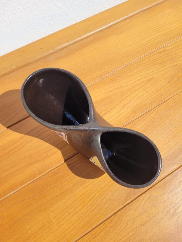 Vase 'infini' années 50 en céramique 03